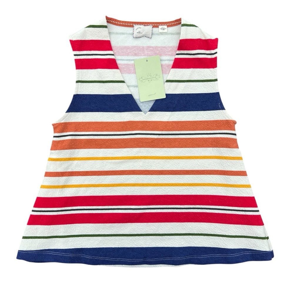 Anthropologie Women’s Multicolor Striped Tank Top Size XXS
